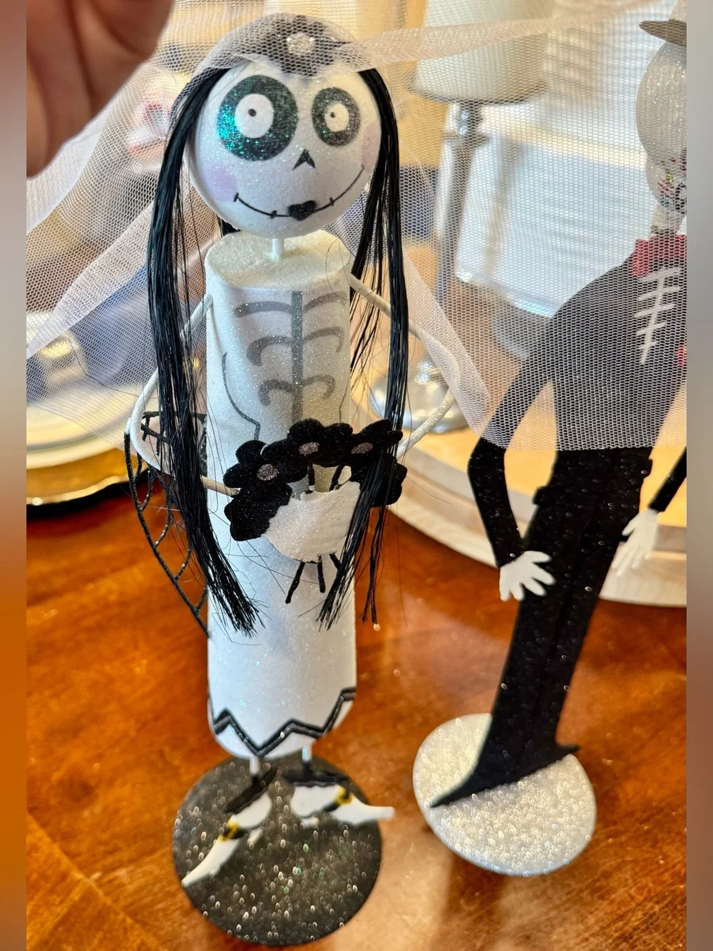 Bride & Groom Day of the Dead Figurine Set #DiaDeLosMuertos
